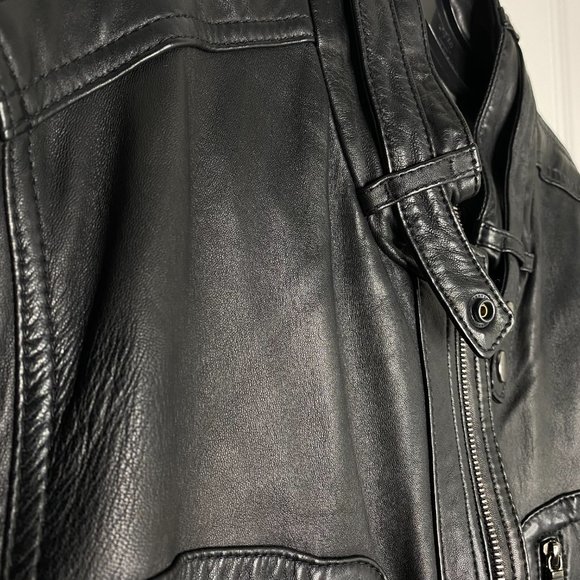 Hugo Boss Lambskin Leather Jacket - Picture 3 of 8